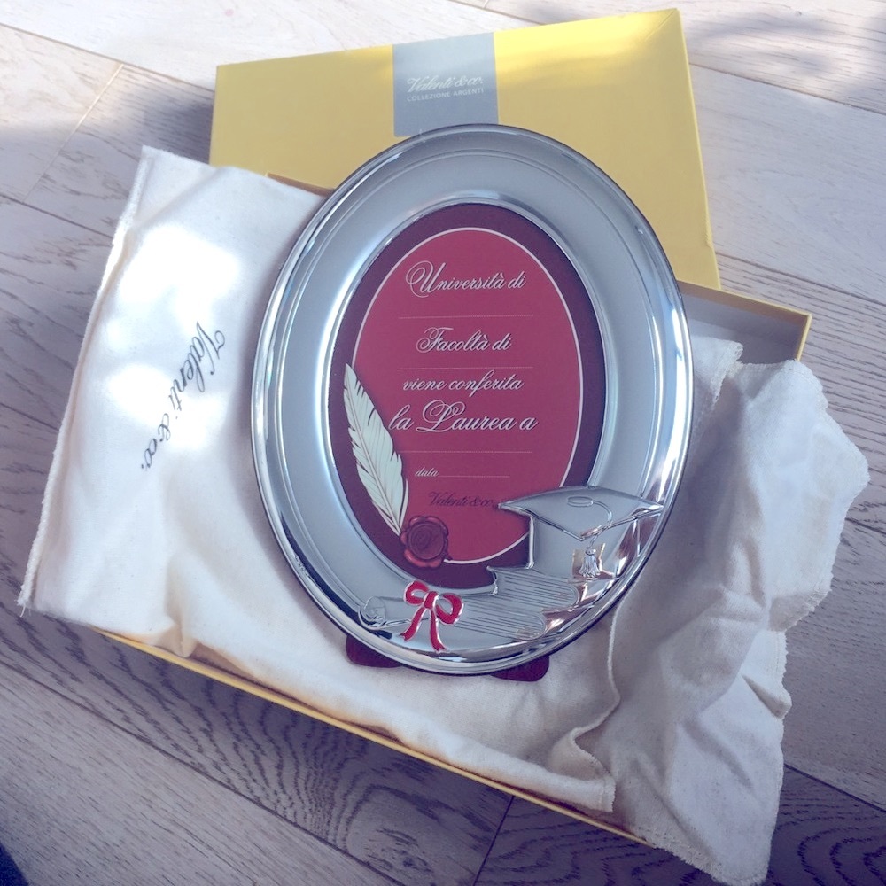 Valenti & Co Silver Italian Graduation Frame